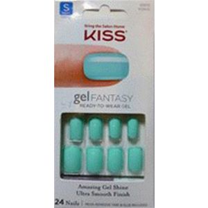 KISS Gel Fantasy Ready-to-Wear Fake Nails, ‘Bookworm’, 28 Count