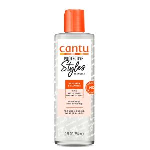 Cantu Protective Styles by Angela Hair Bath & Cleanser with Apple Cider Vinegar & Aloe, 10 fl oz