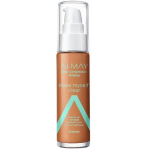 Almay Clear Complexion Makeup, Hypoallergenic, Cruelty Free, Fragrance Free, Dermatologist Tested Foundation, 1.0 oz - 810 Almond