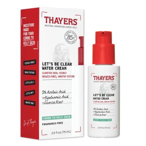 Thayers Lets Be Clear Water Cream Facial Moisturizer, 2.5 fl oz