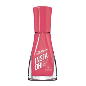 Sally Hansen Insta-Dri Nail Color, Fast and Fuchsia, 3-in-1 Formula, Color Nail Polish, 0.31 oz, Quick Dry Nail Polish, Nail Polish, Top Coat Nails, Full Coverage Formula, One Stroke, One Coat