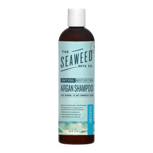 The Seaweed Bath Co. Moisturizing Argan Shampoo, Unscented, 12 Fl Oz