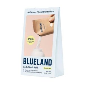 Blueland Body Wash Refill - Coconut Milk - Raspberry & Hibiscus Scent - 2.3oz/Makes 18 Fl Oz