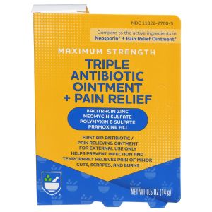 Rite Aid Triple Antibiotic Plus Pain Relief Ointment - 0.5 Oz