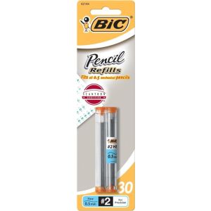BIC Pencil Lead Refills, Fine Point (0.5mm), 30ct (L530P1)