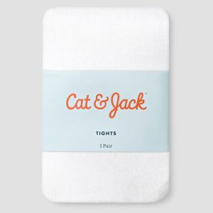 Baby Girls' Solid Tights - Cat & Jack™ White 12-24M