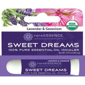 rareESSENCE Aromatherapy Sweet Dreams, Lavender & Geranium Aroma Inhaler 0.01 oz, NEW