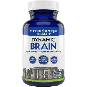 Stonehenge Health Dynamic Brain Nootropic Supplement For Enhanced Memory, Focus, & Learning, 60 Caps