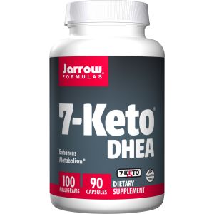 Jarrow Formulas 7-Keto DHEA, Enhances Metabolism, 100 mg, 90 Caps