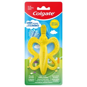 Colgate Baby Toothbrush and Teether, BPA Free, Extra Soft, 1 Ct