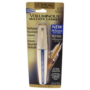LOreal Paris Voluminous Million Lashes Waterproof Mascara, Blackest Black