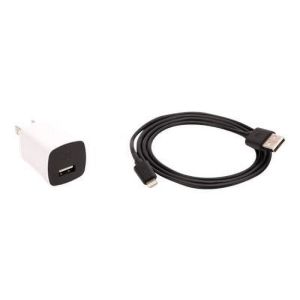 Griffin PowerBlock - Power adapter - 12 Watt (USB) - on cable: Lightning - black, white