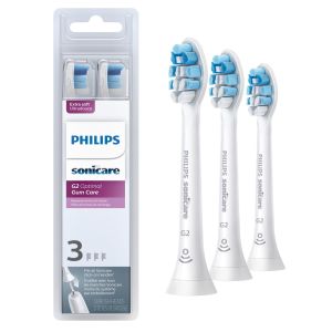 Philips Sonicare Optimal Gum Health replacement toothbrush heads, HX9033/65, BrushSync™ technology, White 3-pk