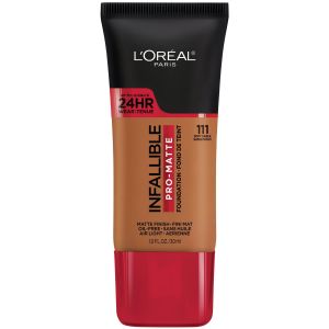 LOreal Paris Infallible Pro-Matte Liquid Foundation Makeup, 111 Soft Sable, 1 fl oz