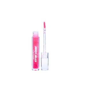 Blossom Juicy Jelly Moisturizing Lip Care Fruit Flavored Nourishing Lip Oil with Doe Foot Wand Applicator, 0.09 fl oz, Strawberry