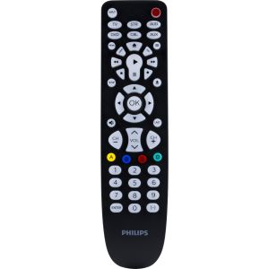 Philips 6-Device Backlit Universal Remote TV Control in Brushed Black, SRP9368D/27