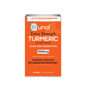 Qunol Extra Strength Turmeric Supplement Softgels, 1000mg, 60ct."