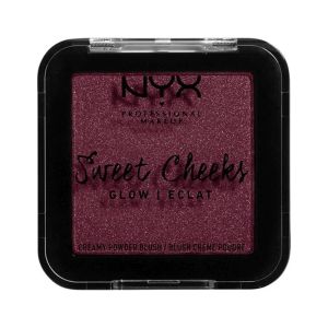 NYX Professional Makeup Sweet Cheeks Creamy Powder Blush Glow, Red Riot, 0.17 oz