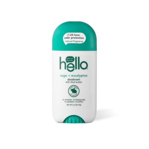 hello 24-Hour Deodorant Stick, Sage + Eucalyptus, 2.6 oz"