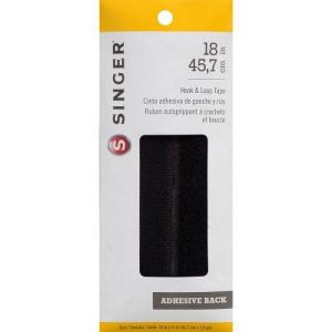Hook & Loop Adhesive Tape 3/4""X18""-Black