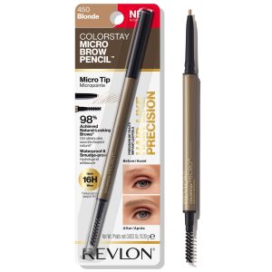 Revlon ColorStay Micro Waterproof and Long Wearing Eyebrow Pencil, 450 Blonde, 0.003 oz"