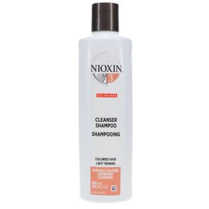Nioxin Cleanser Shampoo, System 3 (Color Treated Hair/Normal to Light Thinning) - 10.1oz