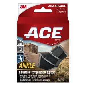 ACE Brand Neoprene Ankle Support, Adjustable, Breathable