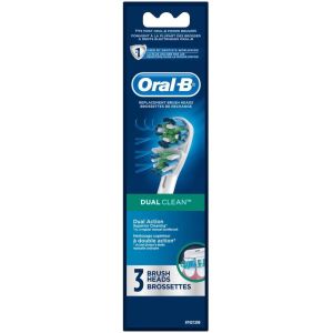 Oral-B Dual Clean Electric Toothbrush Replacement Brush Heads Refill, 3 Count
