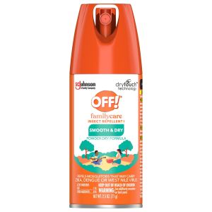 OFF! FamilyCare Insect Repellent I, Smooth & Dry Bug Spray, 2.5 fl oz, 1 ct