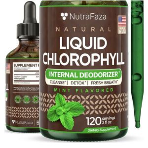 NutraFaza Liquid Chlorophyll Drops 2 Oz. Internal Deodorizer/Energy/Fresh Breath