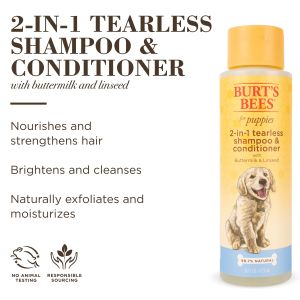 Burt's Bees Natural Pet Care Tearless 2 in 1 Dog Puppy Shampoo Conditioner Buttermilk and Linseed Oil - 92215c39-bbeb-4714-9a02-b362276a20cf.b6d5fa4bd85112ba4c3fa8dd1e803dc4.jpg