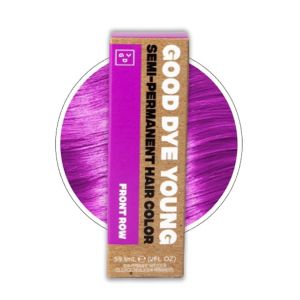 Good Dye Young Streaks and Strands Semi Permanent Hair Dye (Front Row Purple) – UV Protective Temporary Hair Color Lasts 15-24+ Washes – Conditioning Purple Hair Dye – PPD free Hair Dye - Cruelty-Free - 93d15f28-98ea-4b03-a0d7-eb7819b11e11.f2c9e9252236957
