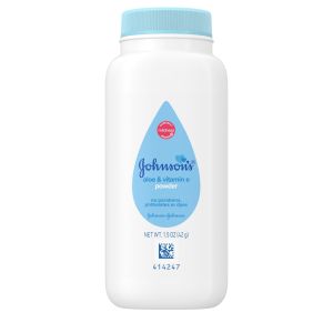 Johnson's Naturally Derived Cornstarch Unisex Powder for Baby and Toddler with Aloe & Vitamin E, 1.5 oz"