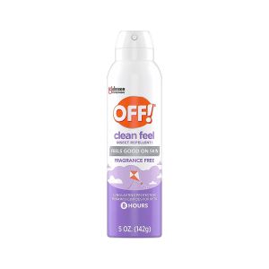 OFF! Clean Feel 20% Picaridin Insect Repellent I Aerosol, Fragrance Free, 5 oz