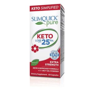 Slimquick Pure Extra Strength Weight Loss Supplement with MCT Oil, 60 Capsules