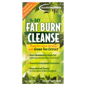 Applied Nutrition 14-Day Cleanse Fat Burning Weight Loss Pills with Green Tea, Tablets, 56 Ct"