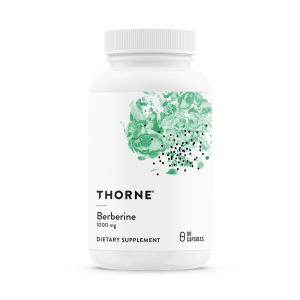 Thorne Berberine 1000 mg per Serving, Botanical Supplement, Support Heart Health, Immune System, Healthy GI, Cholesterol, Gluten-Free, Dairy-Free, 60 Capsules, 30 Servings