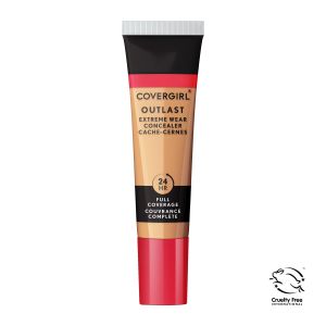 COVERGIRL Outlast Extreme Wear Concealer, Warm Beige, .3 fl oz, Full Coverage, All Day Wear