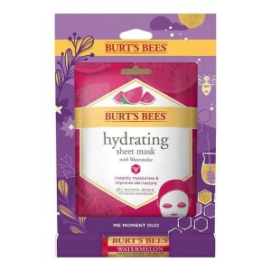 Burts Bees Burts Bees Me Moment Duo Gift , 1 Pc Watermelon - Hydrating Sheet Mask, 0.15oz Lip Balm - Watermelon