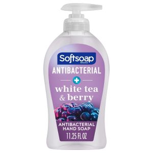 Softsoap Antibacterial Liquid Hand Soap, White Tea and Berry Scent Hand Soap, 11.25 oz Bottle"