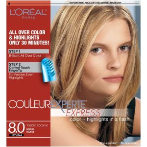 L'Oreal Paris Couleur Experte Unisex Hair Color Highlights, Medium Blonde - Toasted Coconut, 1 Kit"