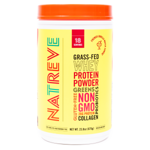 Natreve 100% New Zealand Whey Protein Powder, French Vanilla Wafer Sundae, 1.5 lb