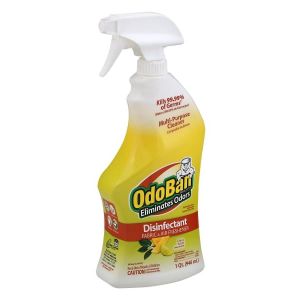 OdoBan Ready-to-Use Disinfectant and Odor Eliminator, 32 Ounce Spray Bottle, Citrus Scent"