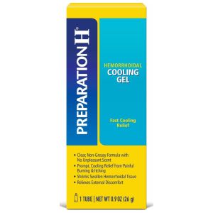 Preparation H Cooling Gel for Hemorrhoid Relief With Vitamin E and Aloe, 0.9 Oz.