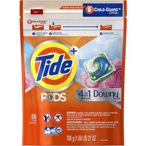 Tide PODS Laundry Detergent Pacs with Downy April Fresh - 26ct