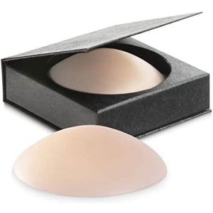 NIPPIES Nipple Covers for Women – Adhesive Silicone Pasties with Travel Box, Crème, Large