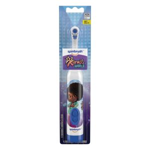 Karmas World Spinbrush Kids Electric Toothbrush, Battery-Powered, Soft Bristles, Ages 3+