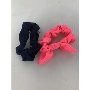 2 pc Scrunchies by Scunci, Pink and Blue