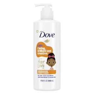 Dove Hair Love Daily Nourishing Conditioner Curly Hair with Shea Butter, Coconut Cookie, 17.5 fl oz