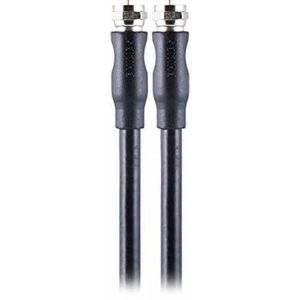 Philips RG6 25 ft (7.6m) Black Coaxial Cable, Digital Coax Cable for Audio and Video, Indoor, for Cable, TV, Antenna, Satellite,